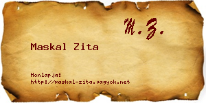 Maskal Zita névjegykártya